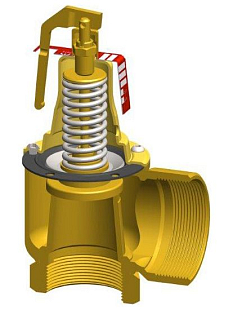 Soupape de sécurité pour chauffe-eau DUCO 1 1/4" x 1 1/2" 10 bar (693240.100B)