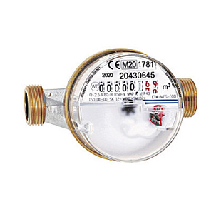 Compteur d'eau domestique pour eau froide ENBRA ETW Modularis DN15/SV (25103)