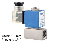 Électrovanne en acier inoxydable TORK T-SK 601 DN 8, 230 VAC