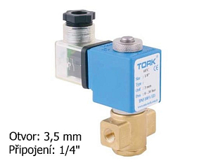 Électrovanne pour huile de chauffage TORK T-YN 401.3,2 DN 8, 230 VAC