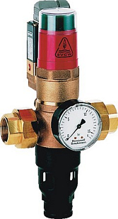 Séparateur de tuyauterie Honeywell R295SA-1B, classe de risque 4, BRONZE, commandé électriquement, manomètre, pression 1 bar, DN 32